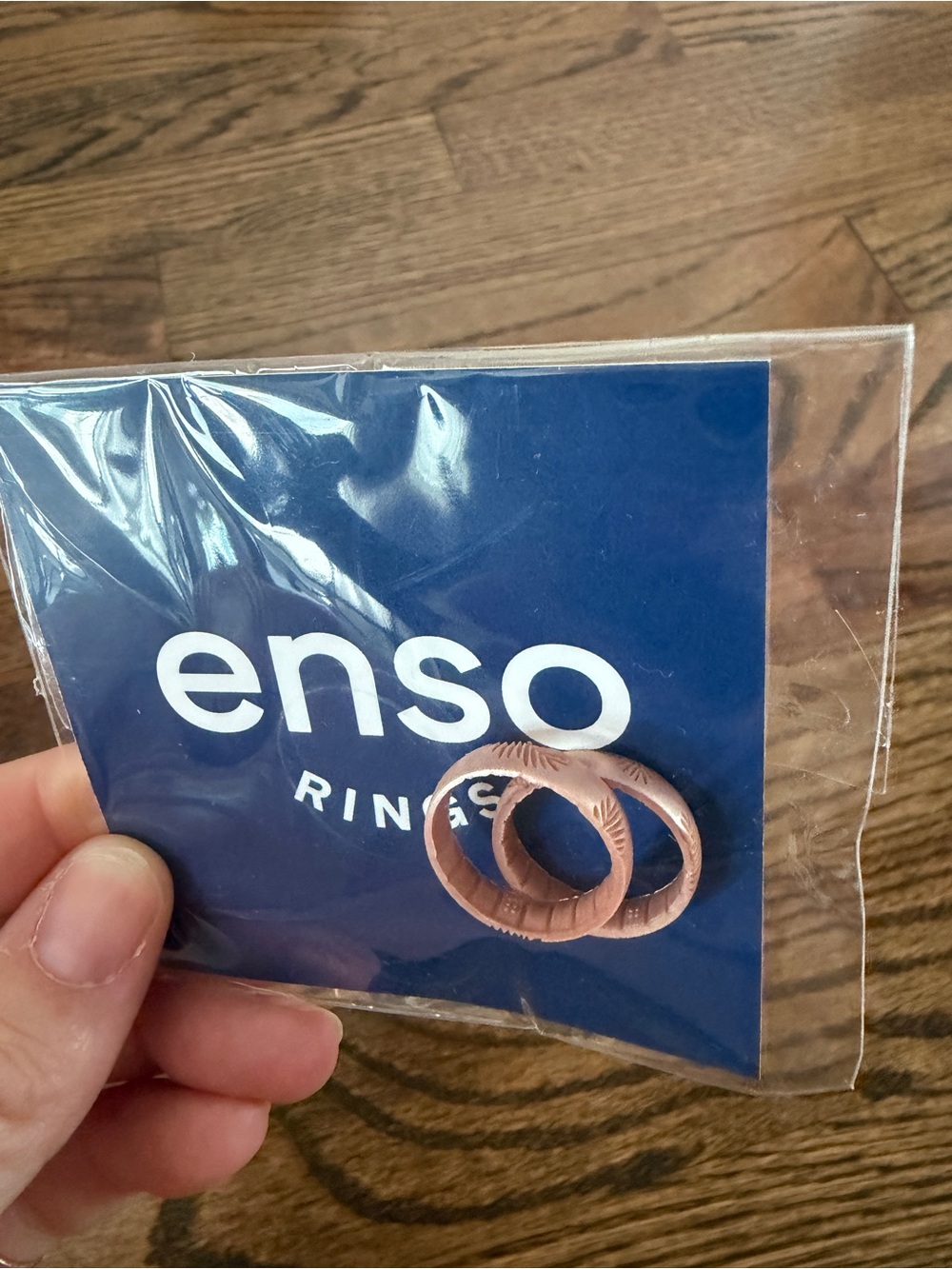 Women's Rose Gold Silicone Ring Set - Textured Slim Bands